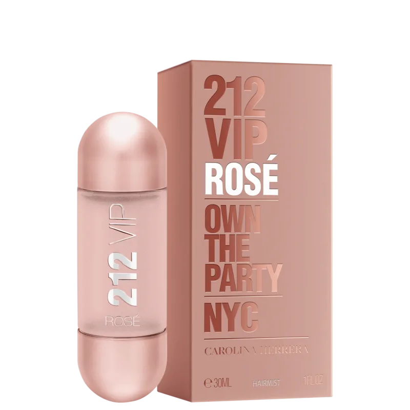 Carolina Herrera 212 Vip Rosé Hair Mist - Perfume para Cabelo 30ml