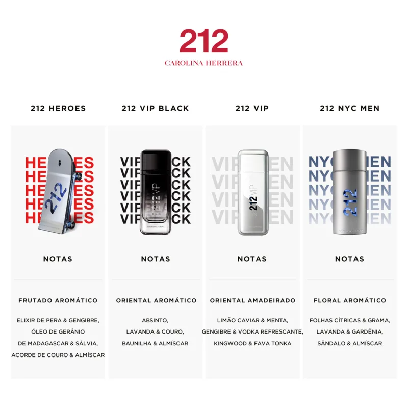 Carolina Herrera 212 Men Heroes Eau de Toilette - Perfume Masculino 50ml